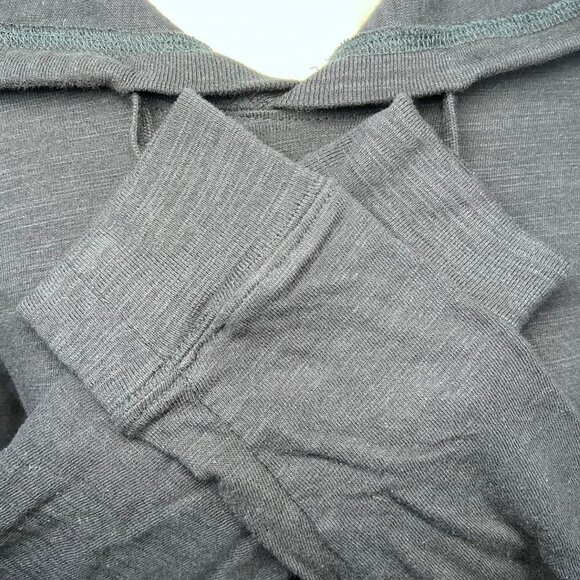 Sperry Navy Blue Lightweight Cotton Hoodie Slouchy Sweatshirt Small - Picture 8 of 9